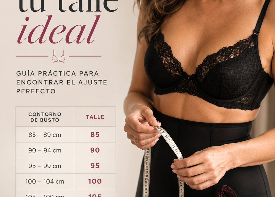 talle ideal en lencería y corseteria